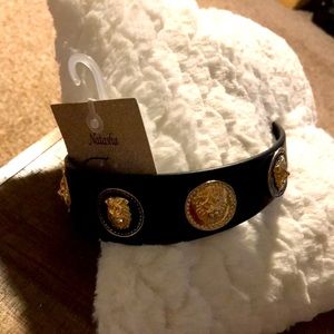 Leather Versace look alike headband.